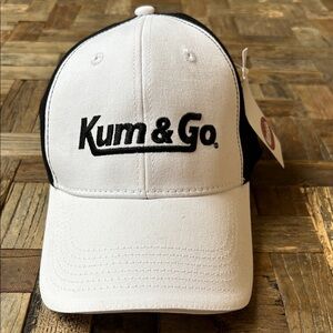 Kum & Go White Black Baseball Hat NWT